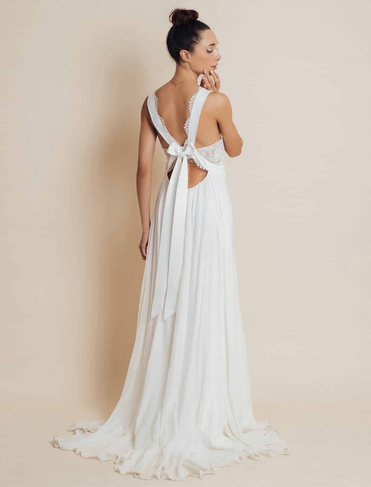 Soutien gorge croisé dans le dos pour robe de mariée